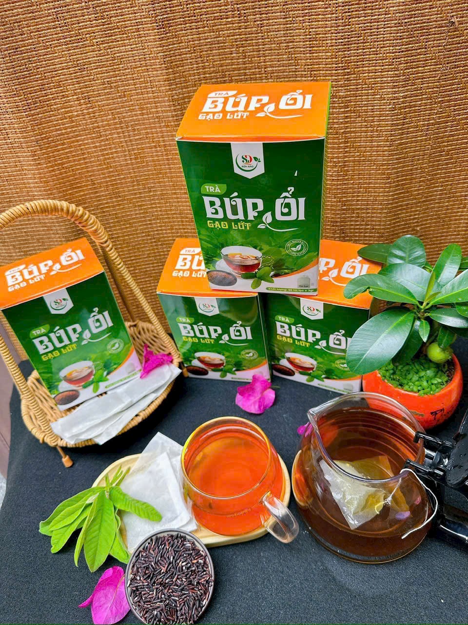 TRÀ BÚP ỔI GẠO LỨT